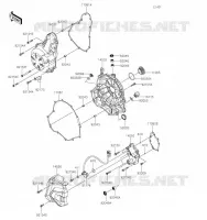 COUVERCLES MOTEUR pour Kawasaki Z650 2023