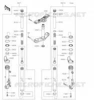 FOURCHE pour Kawasaki Z650 2023