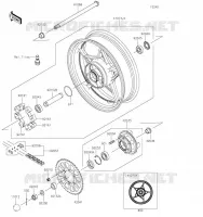 MOYEU ARRIERE pour Kawasaki Z650 2023