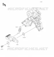PEDALE DE FREIN pour Kawasaki Z650 2023