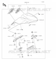 ACCESSOIRE(Pillion Seat Cover) pour Kawasaki Z650 2023