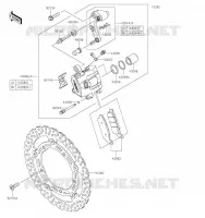 FREIN AVANT pour Kawasaki Z650 2023