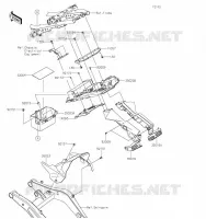 GARDE BOUE ARRI&Egrave;RE pour Kawasaki Z650 2023