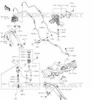MAITRE CYLINDRE ARRI&Egrave;RE pour Kawasaki Z650 2023