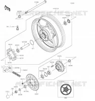 MOYEU ARRIERE pour Kawasaki Z650 2023