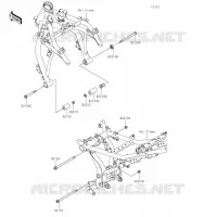 SUPPORT MOTEUR pour Kawasaki Z650 2023