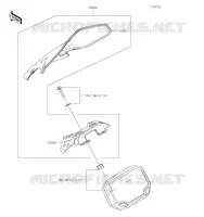 ACCESSOIRE(COUVRE COMPTEUR) pour Kawasaki Z650 2023