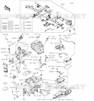 CHASSIS EQUIPMENT ELECTRIQUE pour Kawasaki Z650 2023