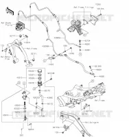 MAITRE CYLINDRE ARRI&Egrave;RE pour Kawasaki Z650 2023