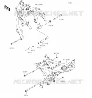 SUPPORT MOTEUR pour Kawasaki Z650 2023