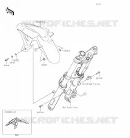 GARDE BOUE AVANT pour Kawasaki NINJA 400 2023