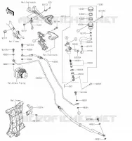 MAITRE CYLINDRE ARRI&Egrave;RE pour Kawasaki NINJA 400 2023
