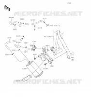 SYSTEME D'EVAPORATION CARBURANT(CA) pour Kawasaki NINJA 400 2023