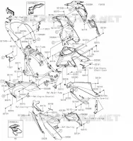 CARENAGE INFERIEUR pour Kawasaki NINJA 400 2023