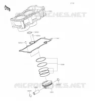 CYLINDRE/PISTON pour Kawasaki NINJA 400 2023