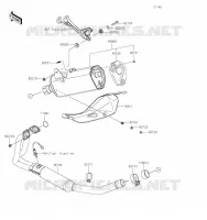 &Eacute;CHAPPEMENT pour Kawasaki NINJA 400 2023