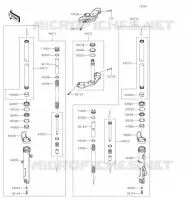 FOURCHE pour Kawasaki NINJA 400 2023