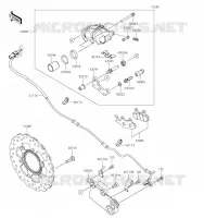 FREIN ARRIERE pour Kawasaki NINJA 400 2023