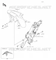 GARDE BOUE AVANT pour Kawasaki NINJA 400 2023
