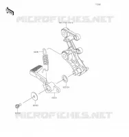 PEDALE DE FREIN/TORQUE LINK pour Kawasaki NINJA 400 2023