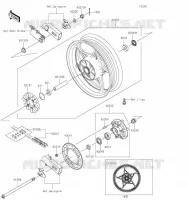 ROUE ARRI&Egrave;RE/CHAINE pour Kawasaki NINJA 400 2023