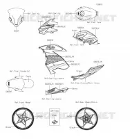 AUTOCOLLANT(GREEN) pour Kawasaki NINJA 400 2020