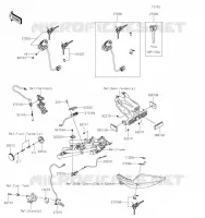 CONTACTEUR   SERRURES   CATADIOPTRES pour Kawasaki NINJA 400 2020