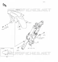 GARDE BOUE AVANT pour Kawasaki NINJA 400 2020