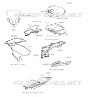 AUTOCOLLANT (NOIR) pour Kawasaki NINJA 400 2020