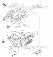 CARTER MOTEUR pour Kawasaki NINJA 400 2020