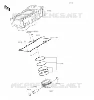 CYLINDRE/PISTON pour Kawasaki NINJA 400 2020