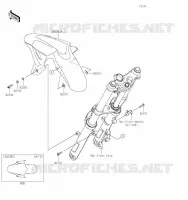 GARDE BOUE AVANT pour Kawasaki NINJA 400 2020