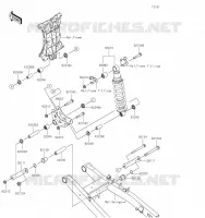 SUSPENSION / AMORTISSEUR pour Kawasaki NINJA 400 2020