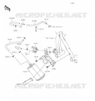 SYSTÈME D'ÉVAPORATION DE CARBURANT(CA) pour Kawasaki NINJA 400 2020