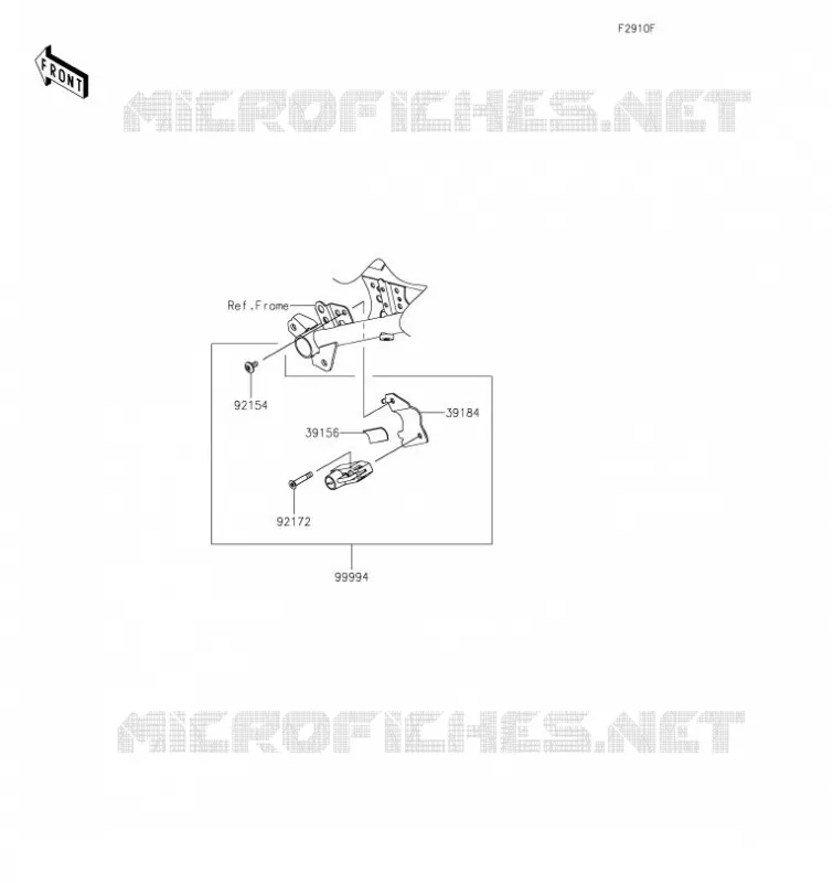 ACCESSOIRE(Helmet Lock) Kawasaki MOTOS 400 2020 NINJA 400  EX400HLFB