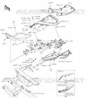 CACHE LAT&Eacute;RAL/GARDE CHAINE pour Kawasaki NINJA 400 2023