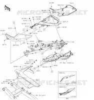 CACHE LAT&Eacute;RAL/GARDE CHAINE pour Kawasaki NINJA 400 2023