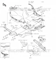 CACHE LAT&Eacute;RAL/GARDE CHAINE pour Kawasaki NINJA 650 2023