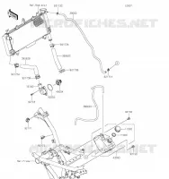 TUYAU D'EAU pour Kawasaki NINJA 650 2023