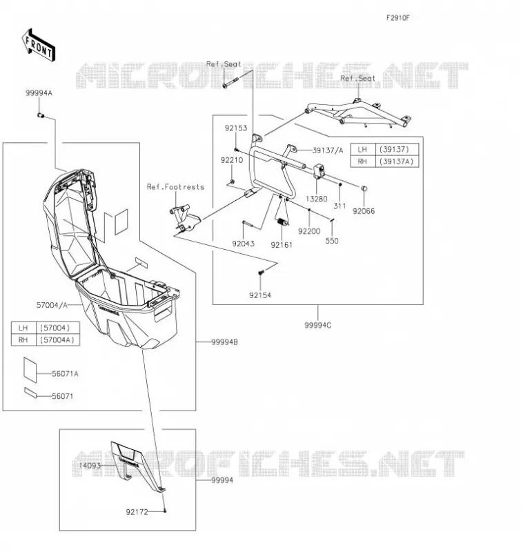ACCESSOIRE(Pannier Case) Kawasaki MOTOS 650 2023 KLR650  KL650GPFNL