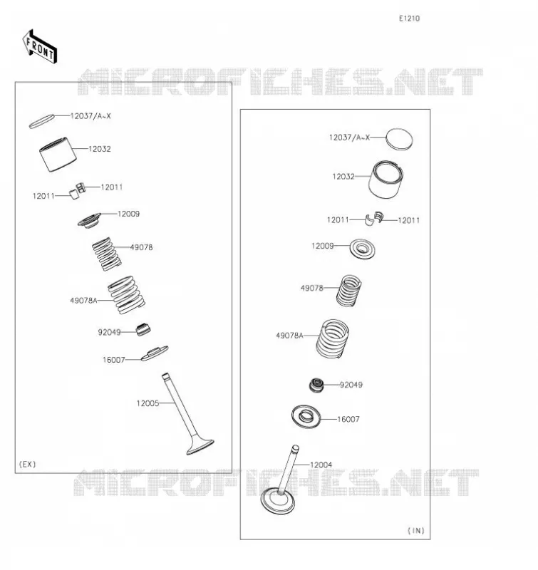 SOUPAPE Kawasaki MOTOS 650 2023 KLR650  KL650GPFNL