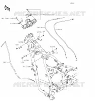 CABLES pour Kawasaki KLR650 2023