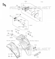 FEUX ARRI&Egrave;RE(S) pour Kawasaki KLR650 2023