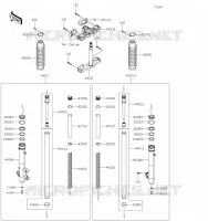 FOURCHE pour Kawasaki KLR650 2023