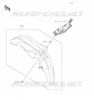 GARDE BOUE AVANT pour Kawasaki KLR650 2023