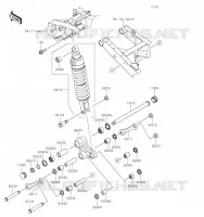 SUSPENSION/AMORTISSEUR pour Kawasaki KLR650 2023