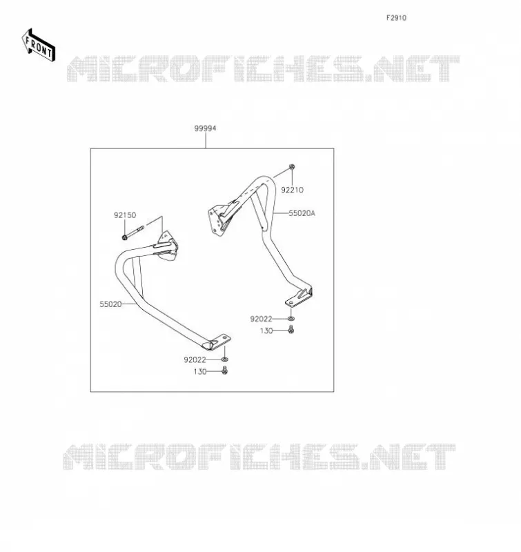 ACCESSOIRE(PROTEGE CARTER) Kawasaki MOTOS 650 2023 KLR650  KL650GPFNN