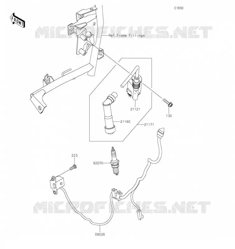 SYSTEME D&acute;ALLUMAGE Kawasaki MOTOS 650 2023 KLR650  KL650GPFNN