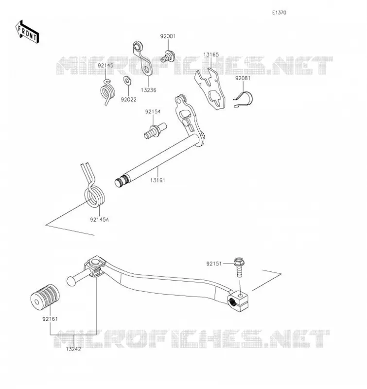 SELECTEUR Kawasaki MOTOS 650 2023 KLR650 ADVENTURE  KL650HPFAL
