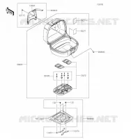 ACCESSOIRE(Topcase) pour Kawasaki KLR650 S 2023